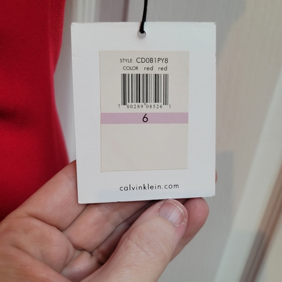 Calvin Klein NWT column dress - GORGEOUS - Picture 8 of 8
